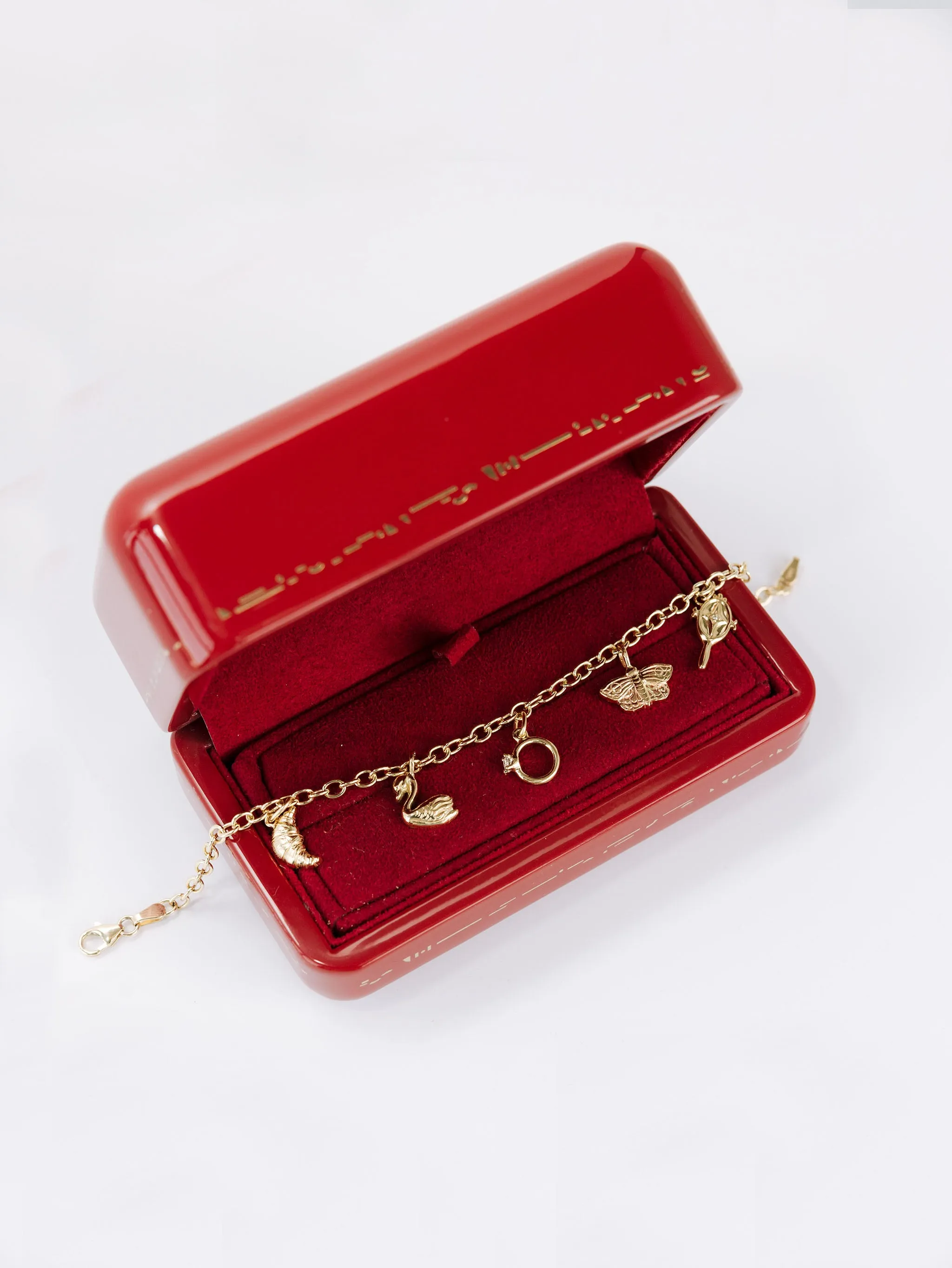 Tiny Diamond Ring Charm