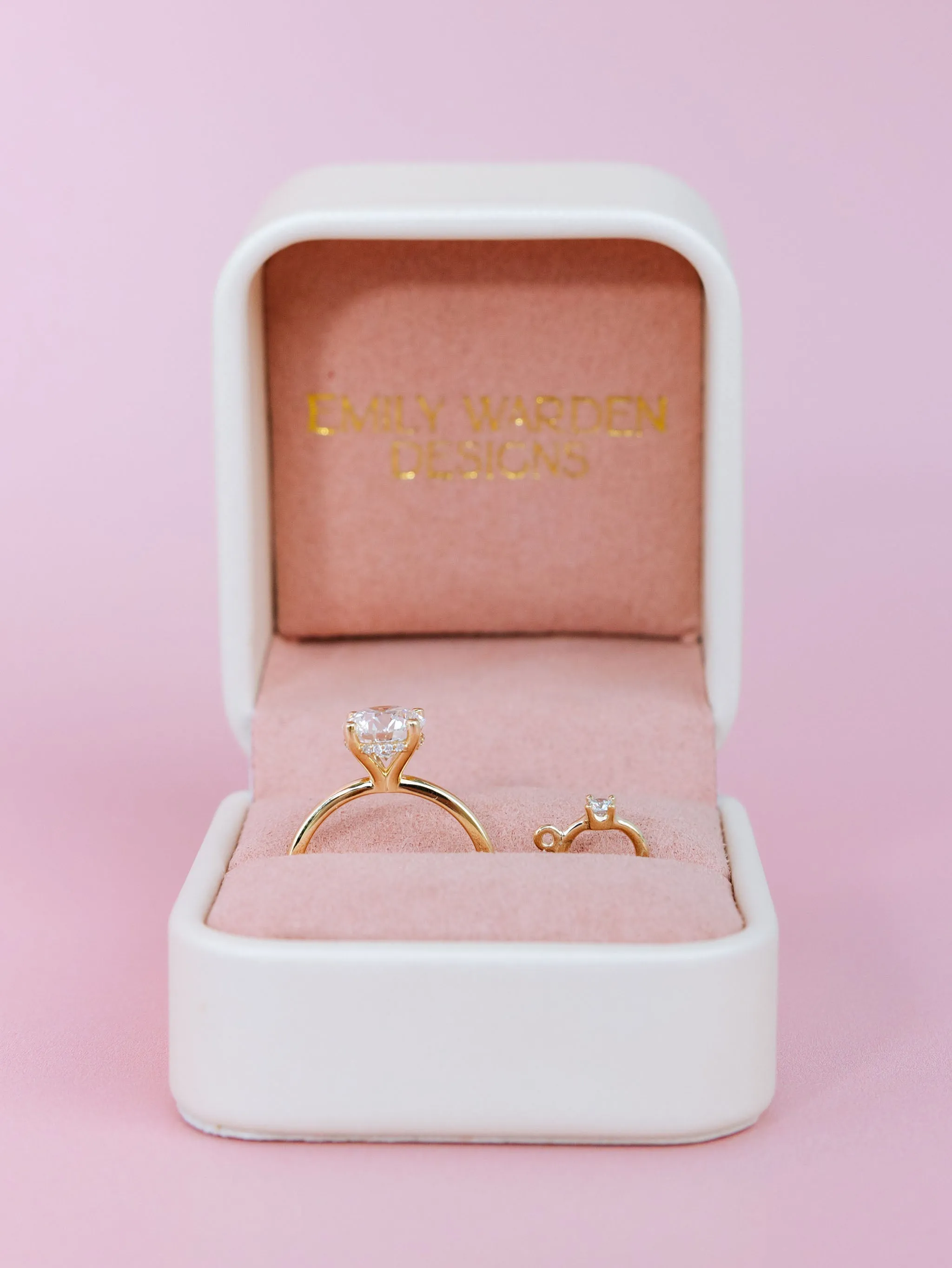 Tiny Diamond Ring Charm