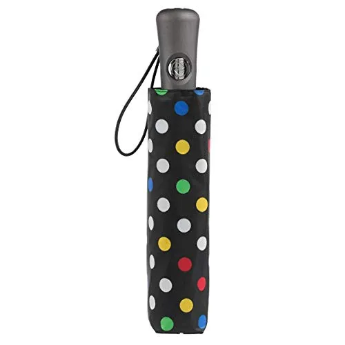Totes Titan Compact Travel Umbrella - UV Sun Protection, Windproof