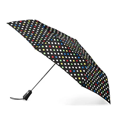 Totes Titan Compact Travel Umbrella - UV Sun Protection, Windproof