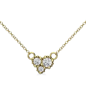 Trio Diamond Cluster Necklace