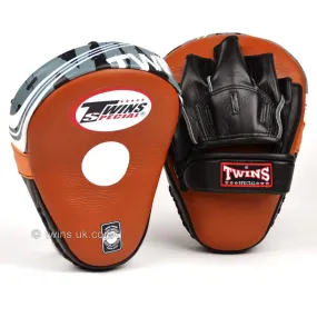 Twins PML-10 Deluxe Curved Focus Mitts Brown