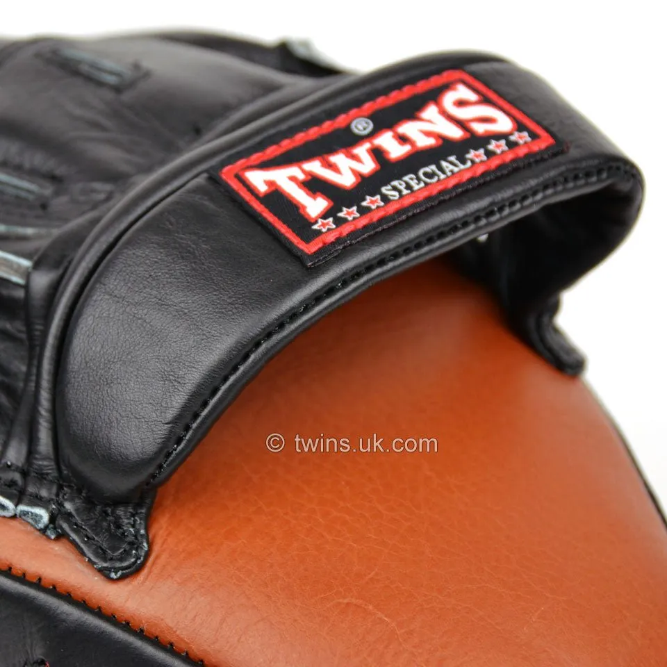 Twins PML-10 Deluxe Curved Focus Mitts Brown