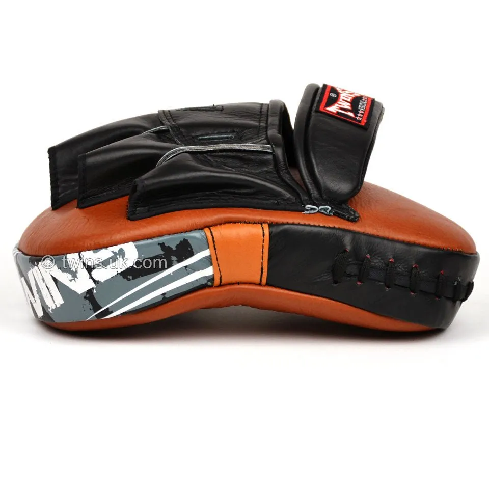 Twins PML-10 Deluxe Curved Focus Mitts Brown