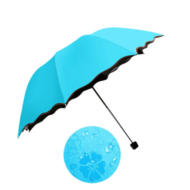 Umbrella rain women Windproof Sunscreen Flower Dome Ultraviolet-proof Floding Parasols Sun Rain Parapluie umbrella corporation