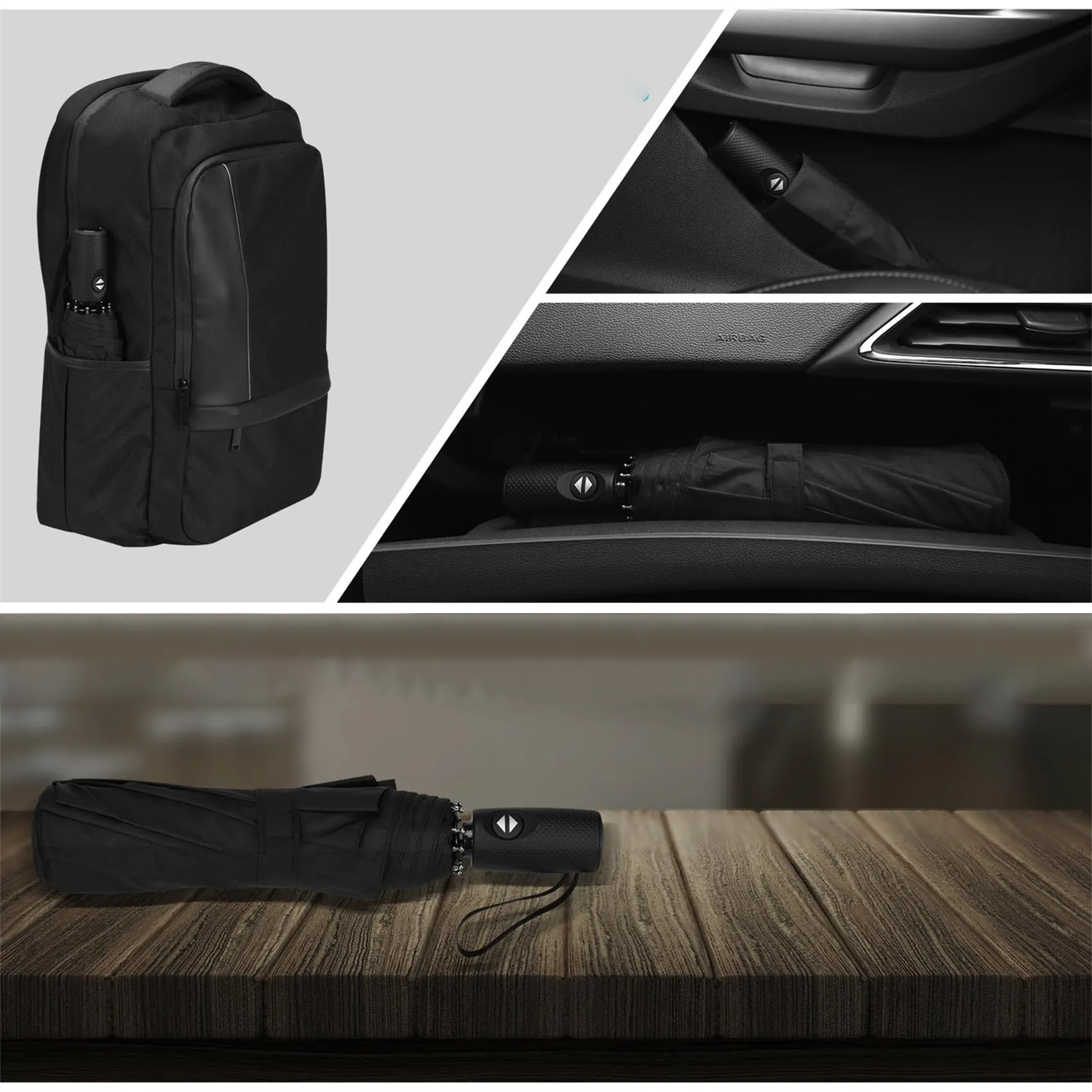 Umbrella Stormproof Travel Windproof Automatic open/close pocket umbrella