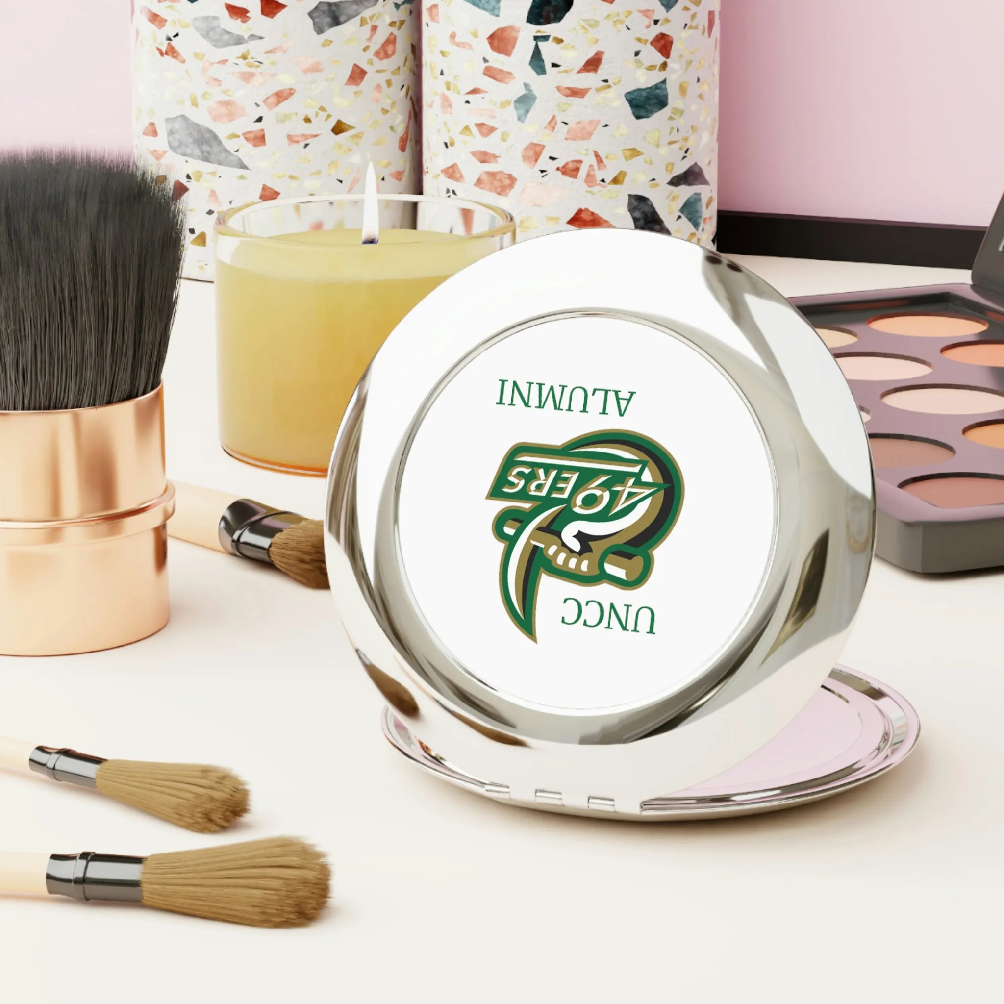 UNCC ALUMNI Compact Travel Mirror