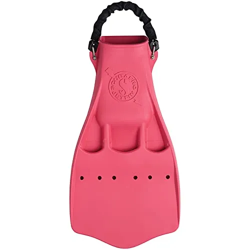 Used ScubaPro Jet Fins w/Spring Heel Strap Color Fins - Pink, Size LG