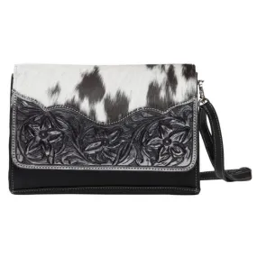 Valencia | Cowhide Rectangular Flap Bag with Tooling
