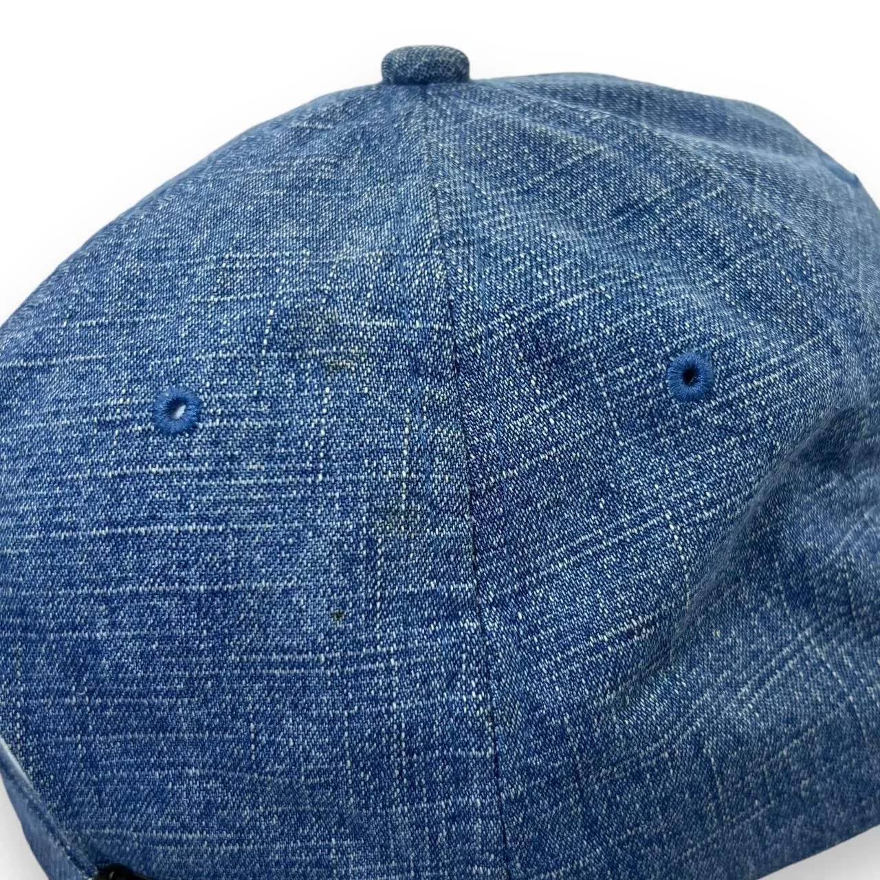 Vintage SAINT JOHN, NB "Canada" Embroidered Souvenir Denim Suede Peak Baseball Cap