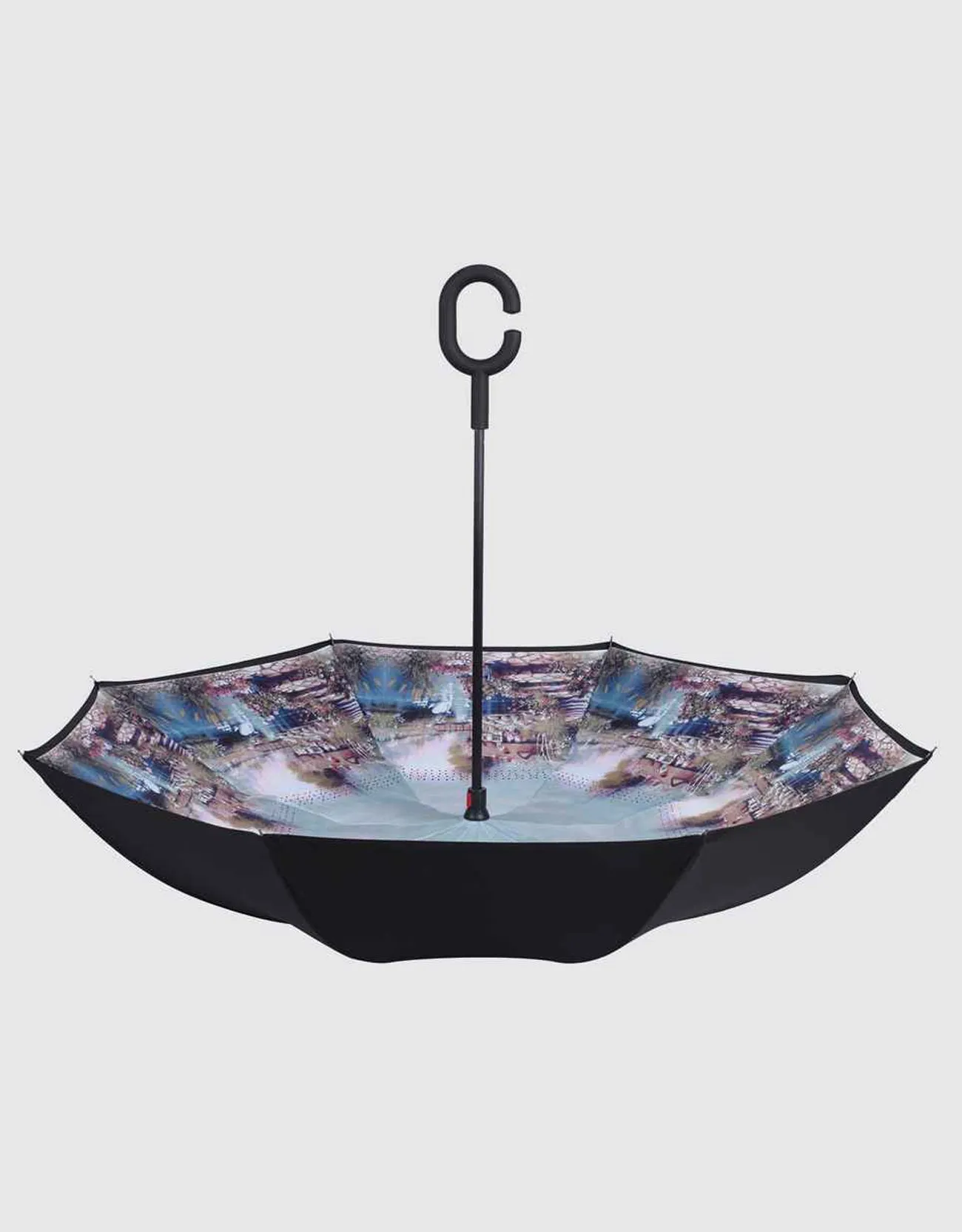 Windproof Inverted Reverse Close Umbrella