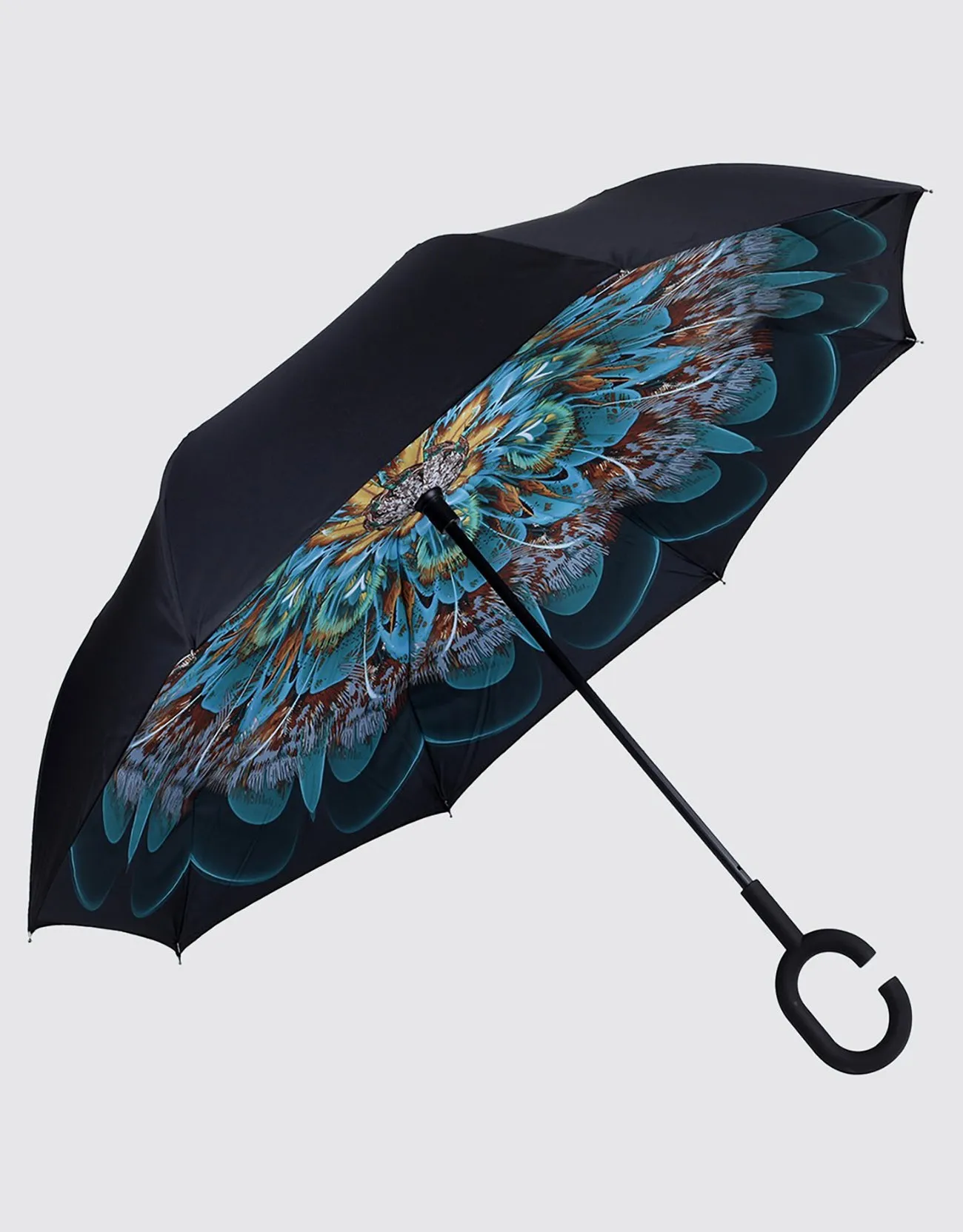 Windproof Inverted Reverse Close Umbrella