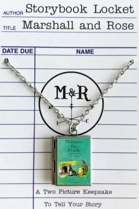 Winnie the Pooh Book Locket Necklace by Marshall and Rose