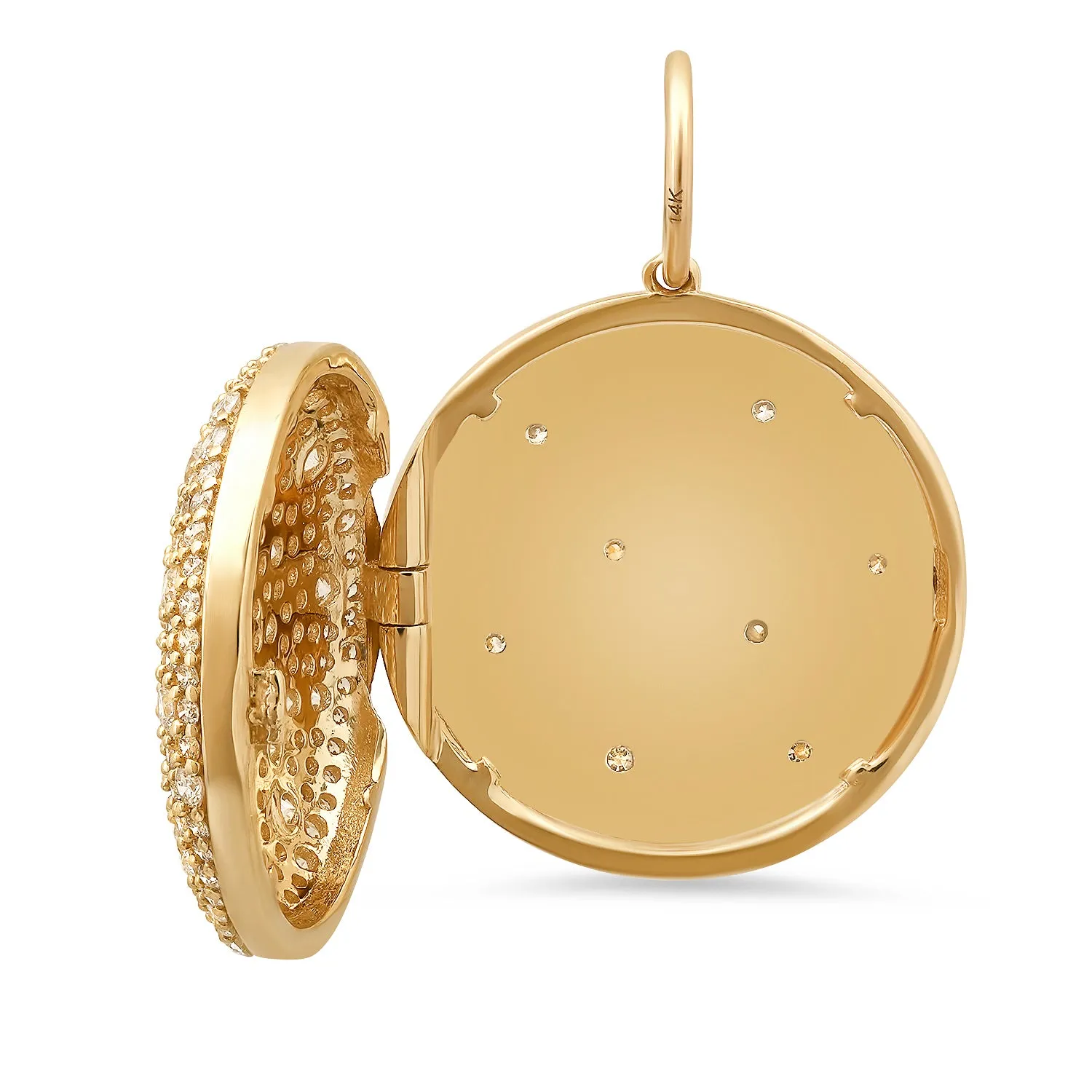 Written in the Stars Double Sided Diamond Locket