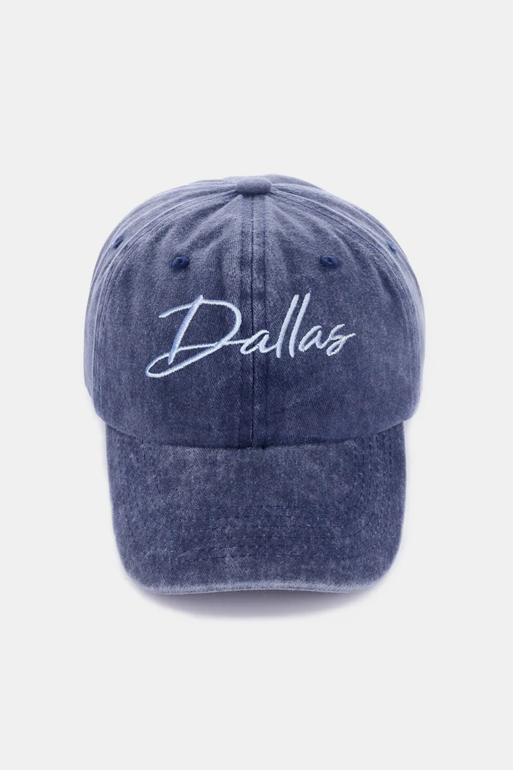 Zenana Washed DALLAS Embroidered Baseball Cap Hat
