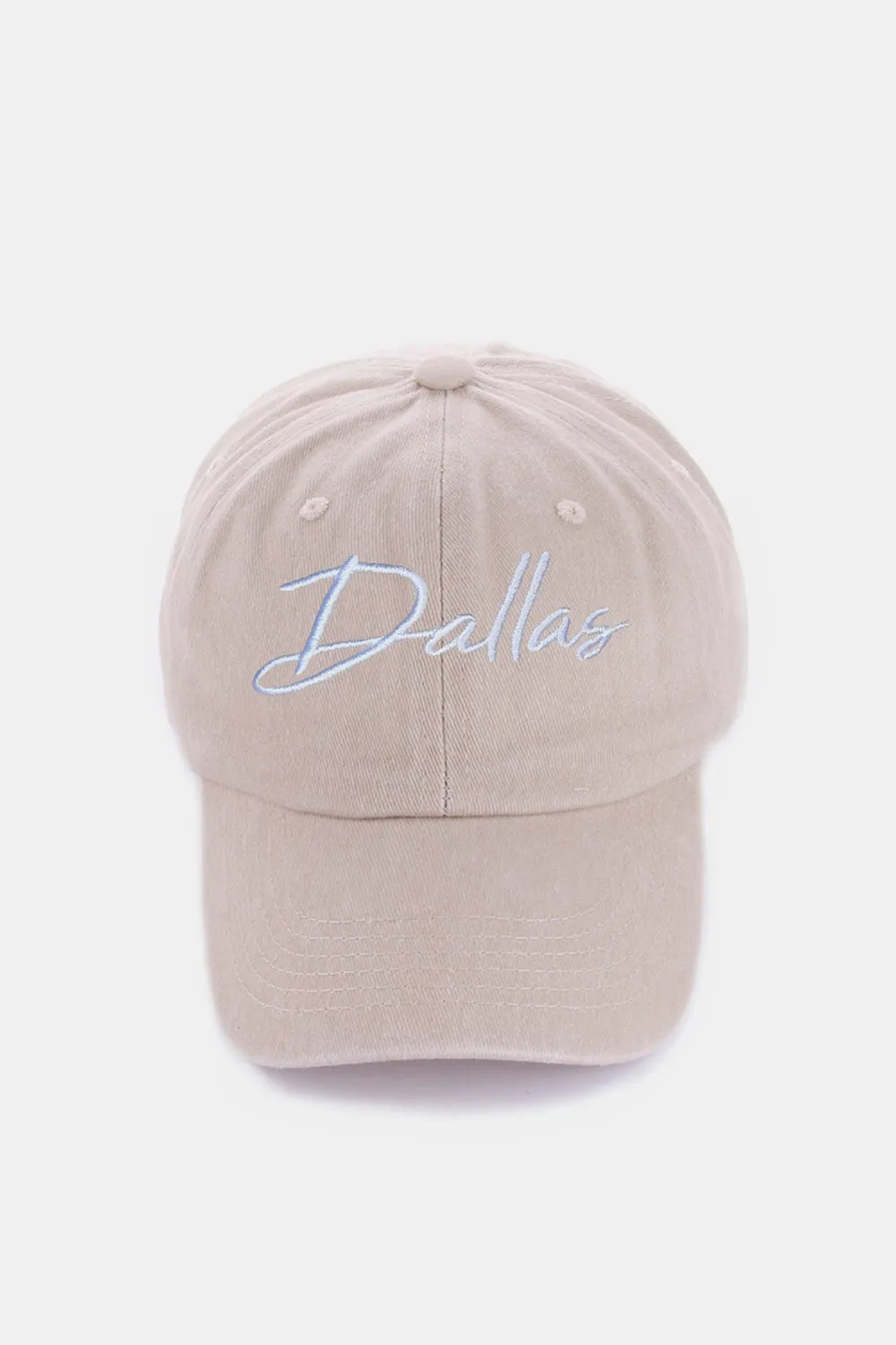 Zenana Washed DALLAS Embroidered Baseball Cap Hat
