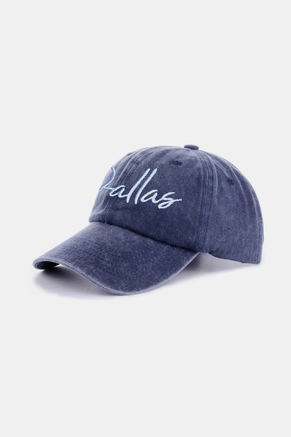 Zenana Washed DALLAS Embroidered Baseball Cap Hat