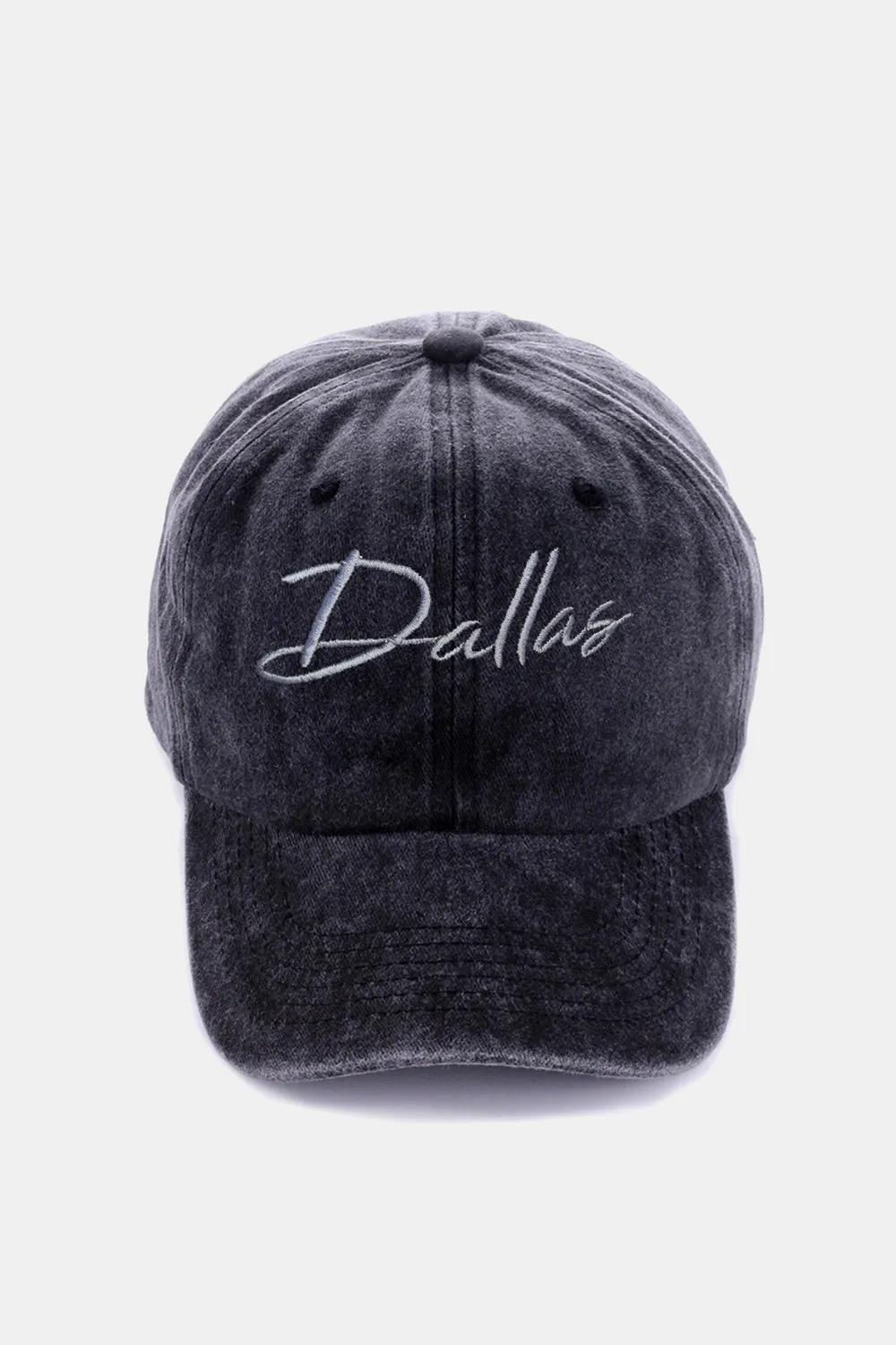 Zenana Washed DALLAS Embroidered Baseball Cap Hat