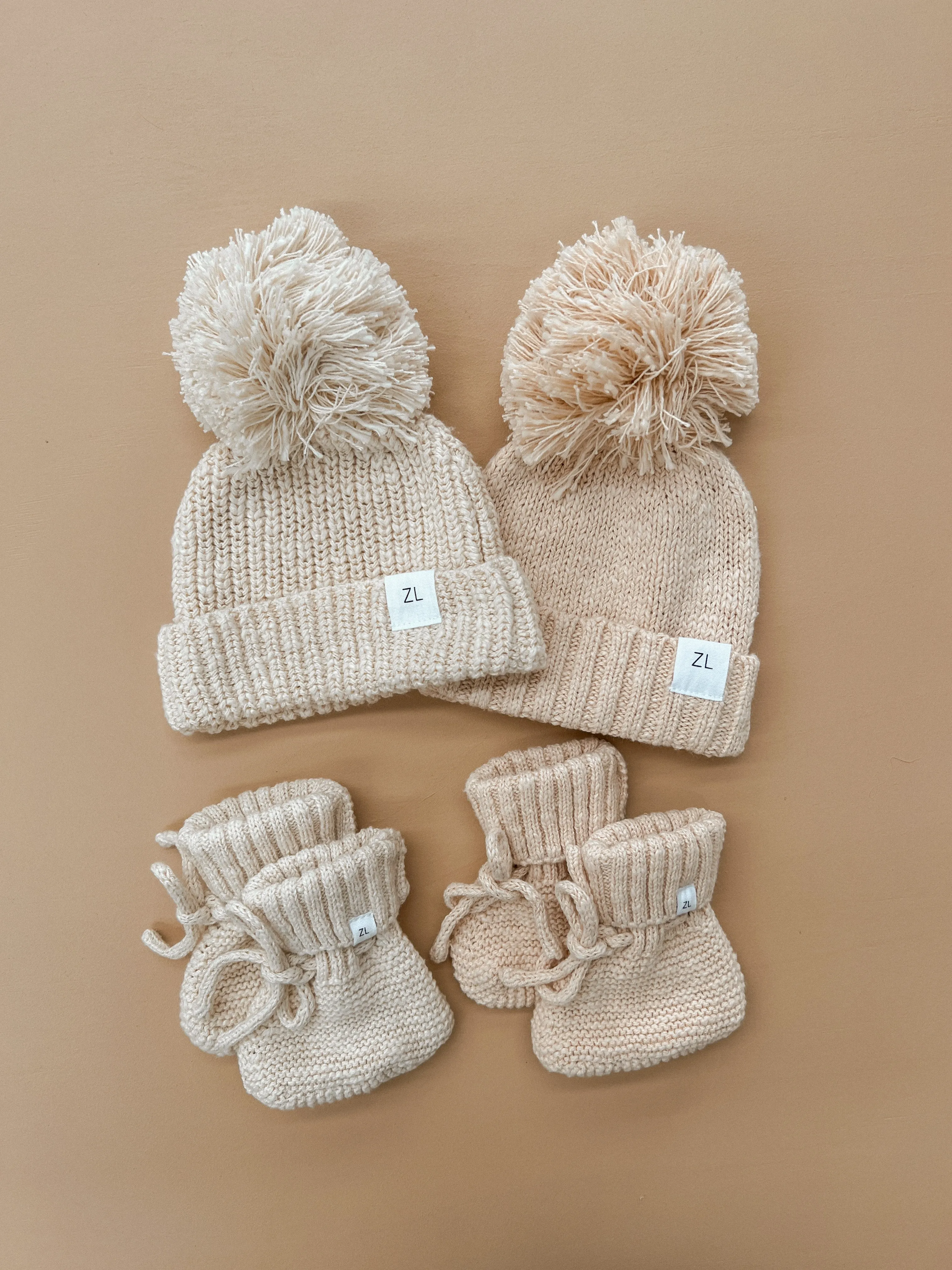 Ziggy Lou Beanie - Chunky Textured Honey