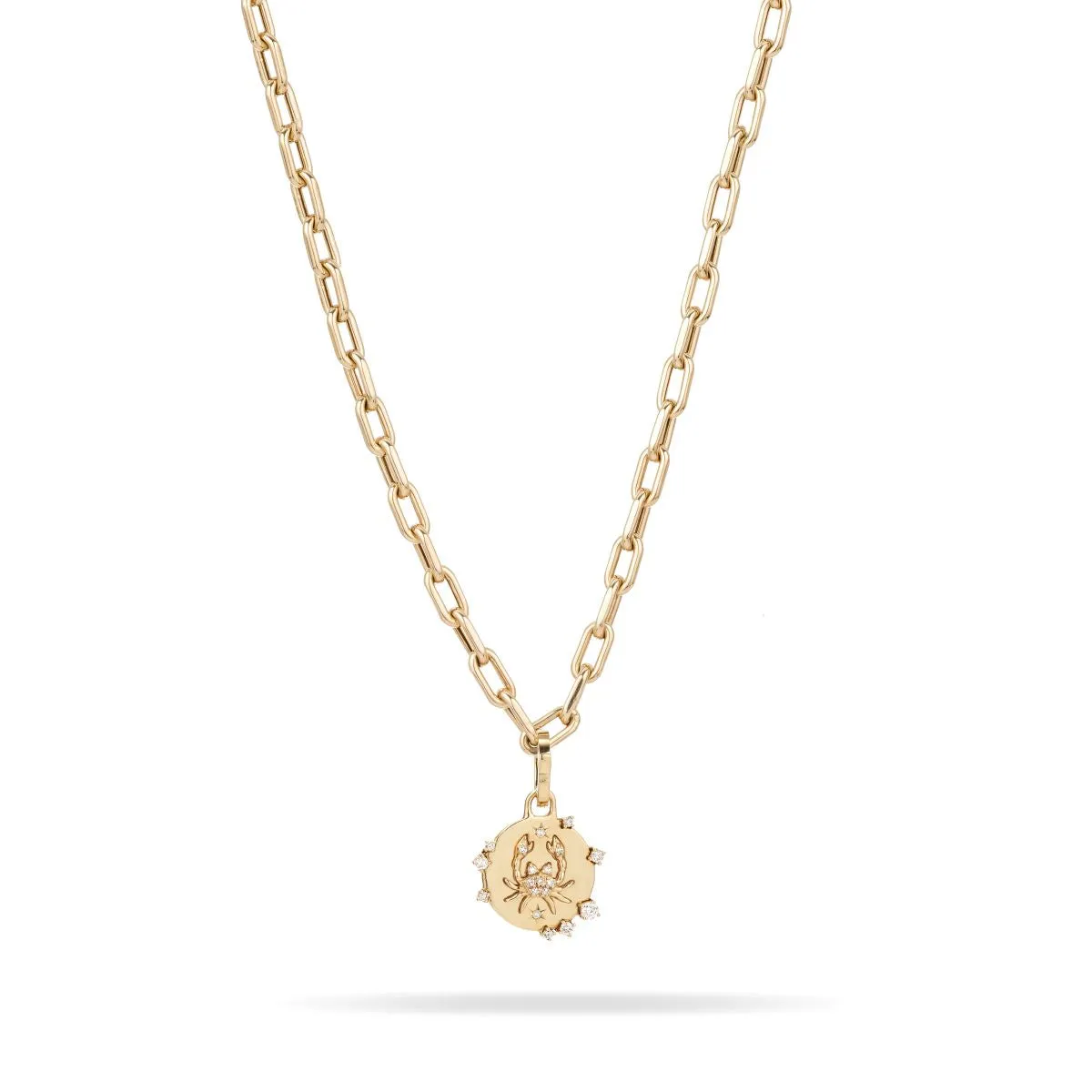 Zodiac Diamond Cancer Hinged Charm