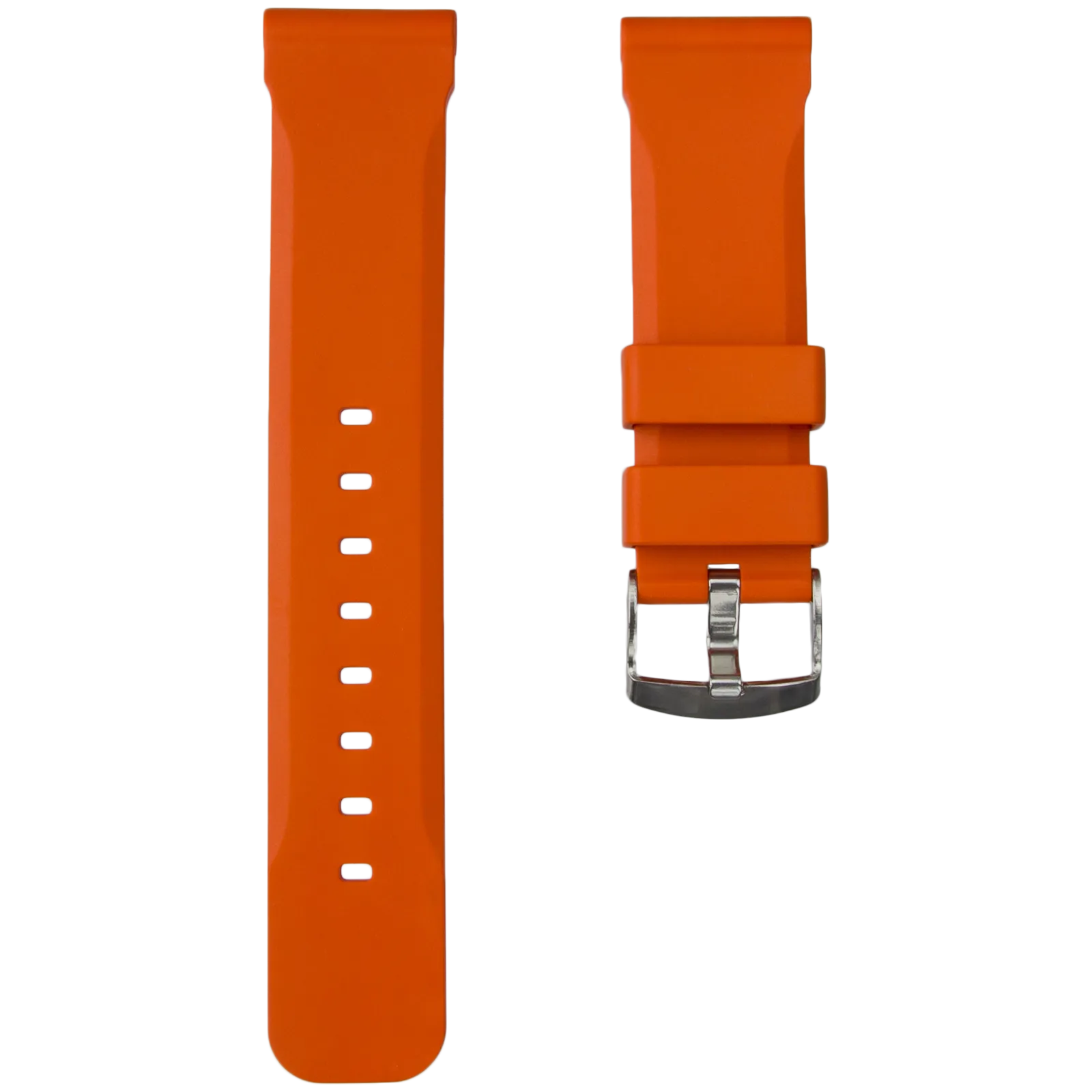 ZULUDIVER 317 Italian Rubber Diver's Watch Strap - Orange